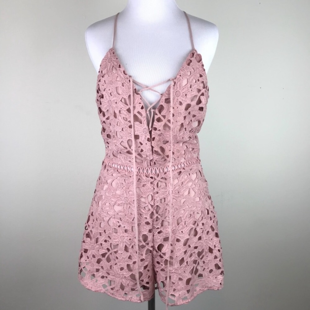 NWTs! Blush Lace Romper